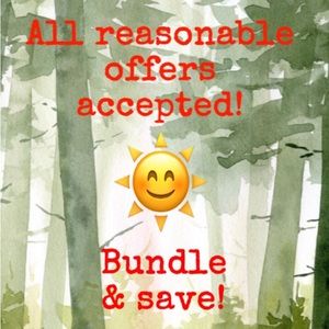 All reasonable offers accepted! 🙂